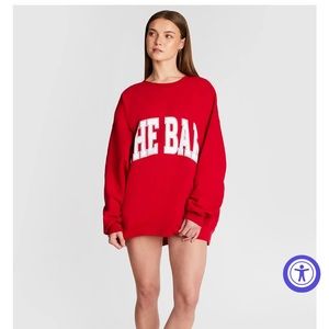 Bestselling Varsity sweatshirt in Ruby SOLD OUT